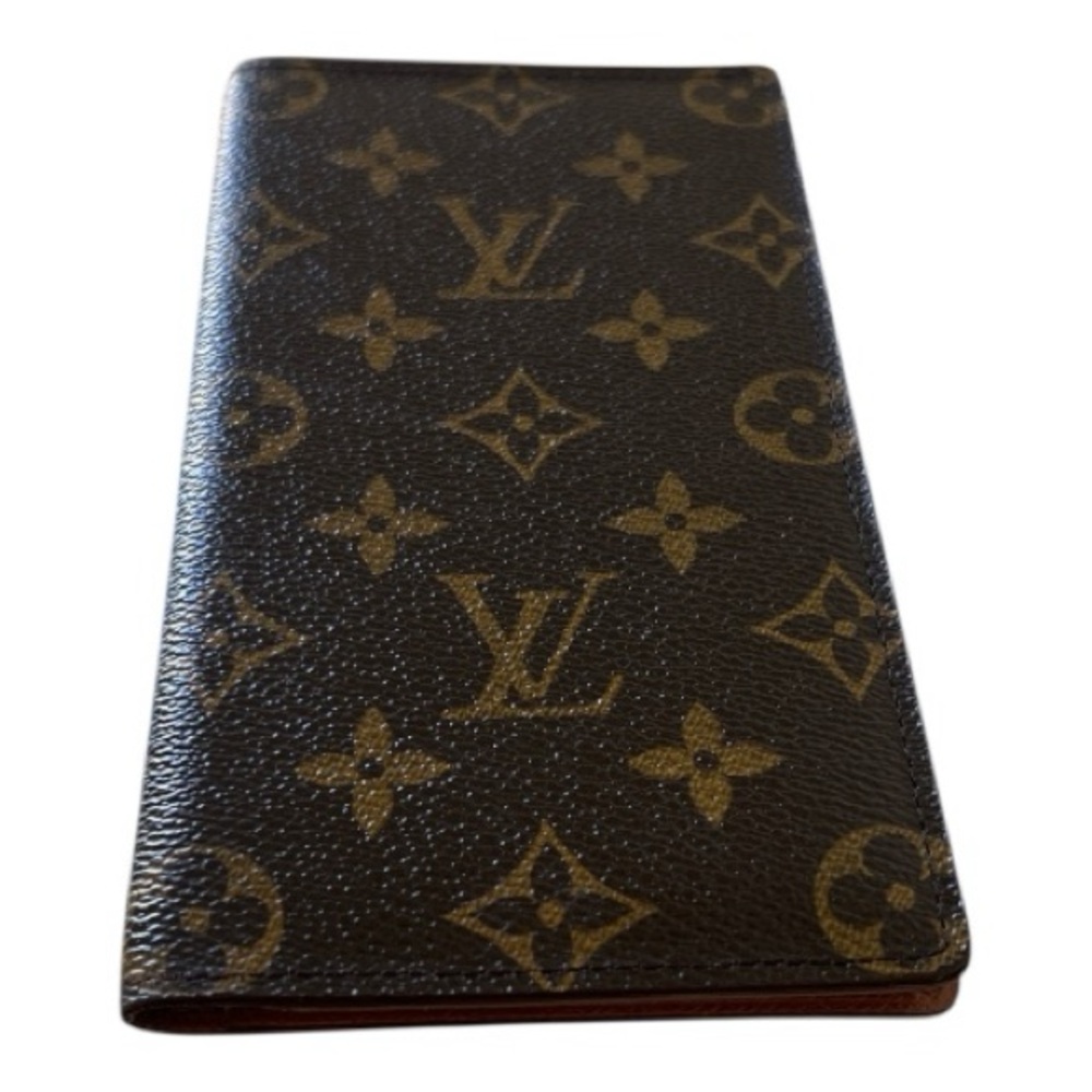 Louis Vuitton Monogram Long Wallet Brown & Tan Canvas
